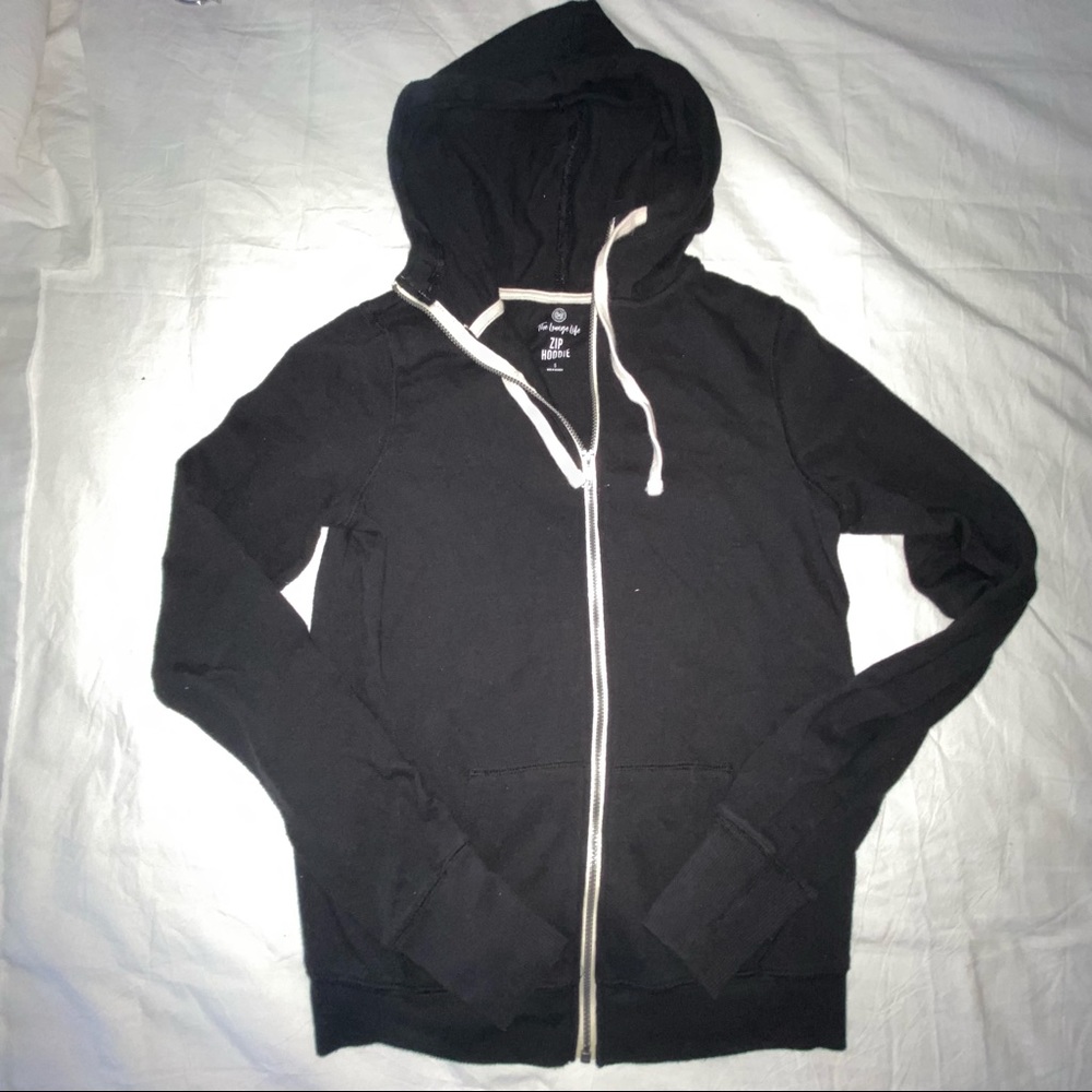 black zip up